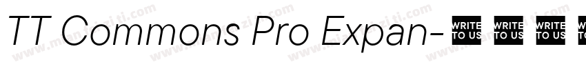 TT Commons Pro Expan字体转换